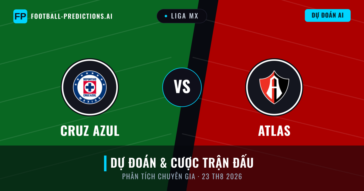 Cruz Azul vs Atlas — dự đoán và xem trước trận đấu
