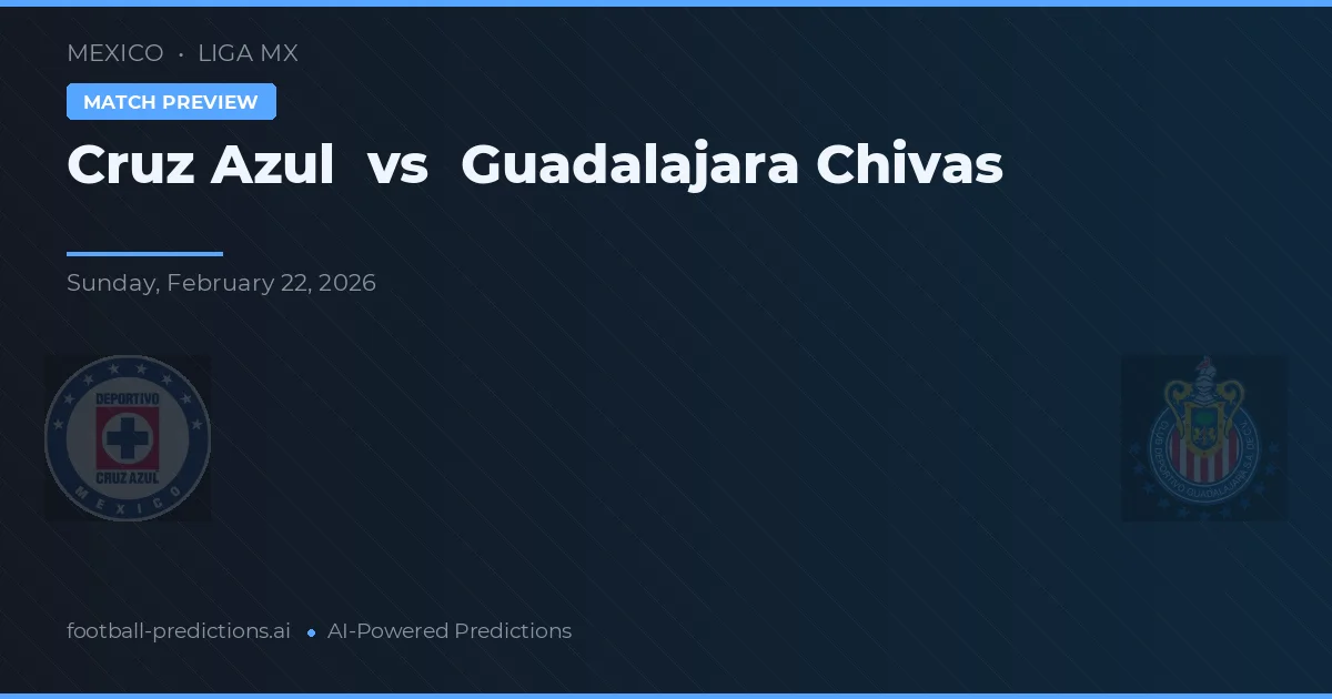 Cruz Azul vs Chivas Guadalajara — Prognose und Spielvorschau