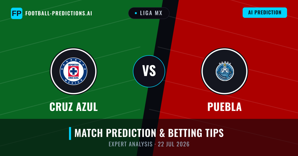 Cruz Azul vs Puebla — match prediction & preview