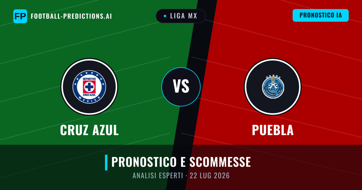 Cruz Azul vs Puebla — pronostico e anteprima del match