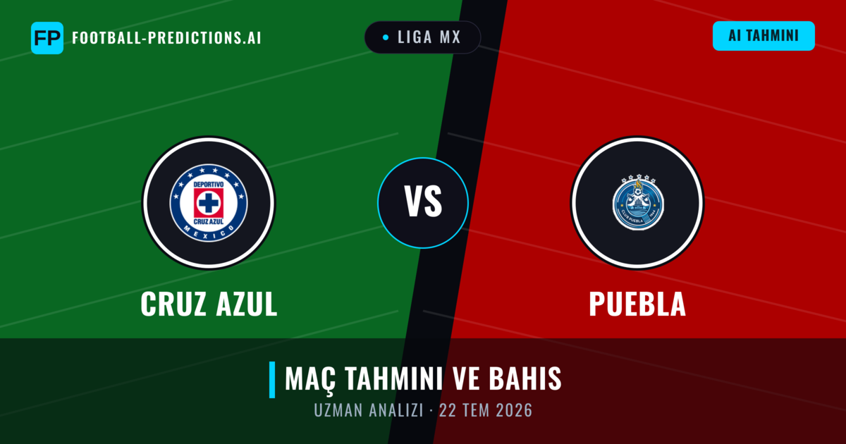 Cruz Azul - Puebla — maç tahmini ve önizleme