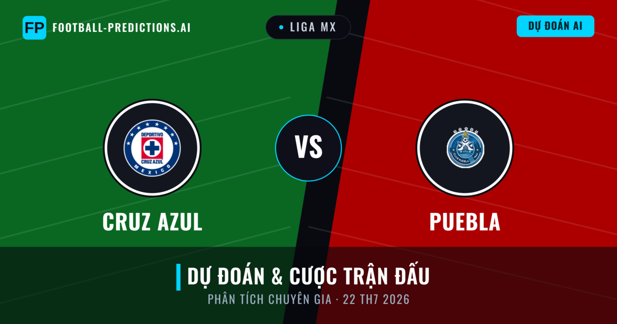 Cruz Azul vs Puebla — dự đoán và xem trước trận đấu