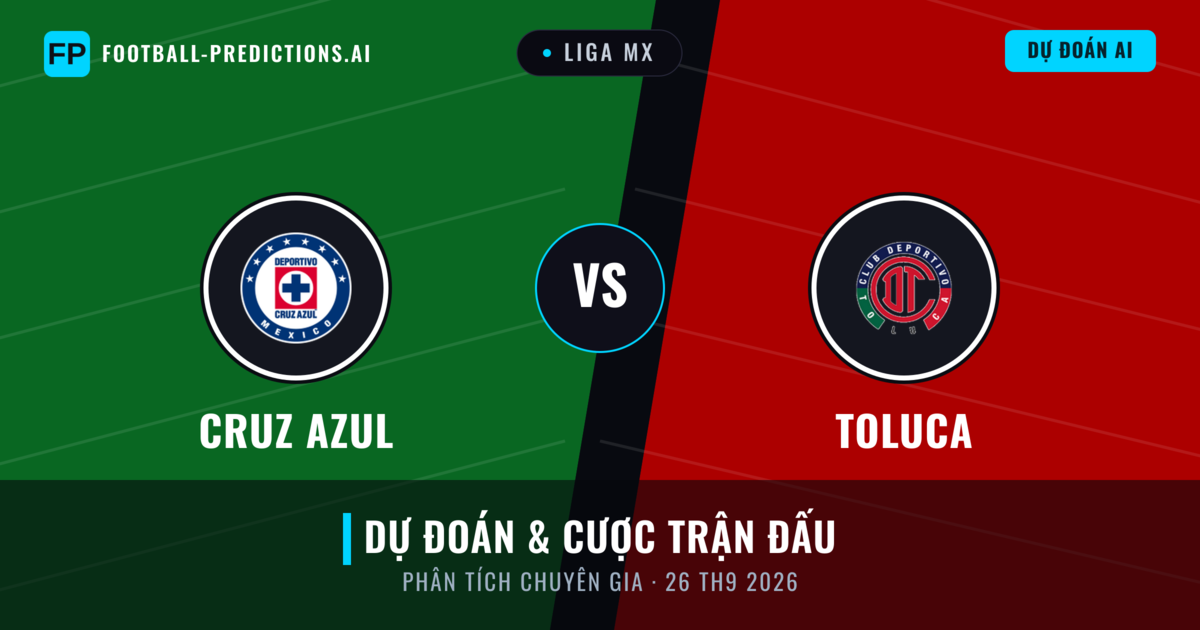 Cruz Azul vs Toluca — dự đoán và xem trước trận đấu
