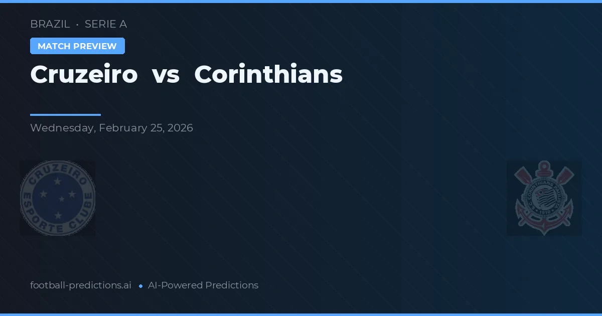 Cruzeiro vs Corinthians — hula at preview ng laban