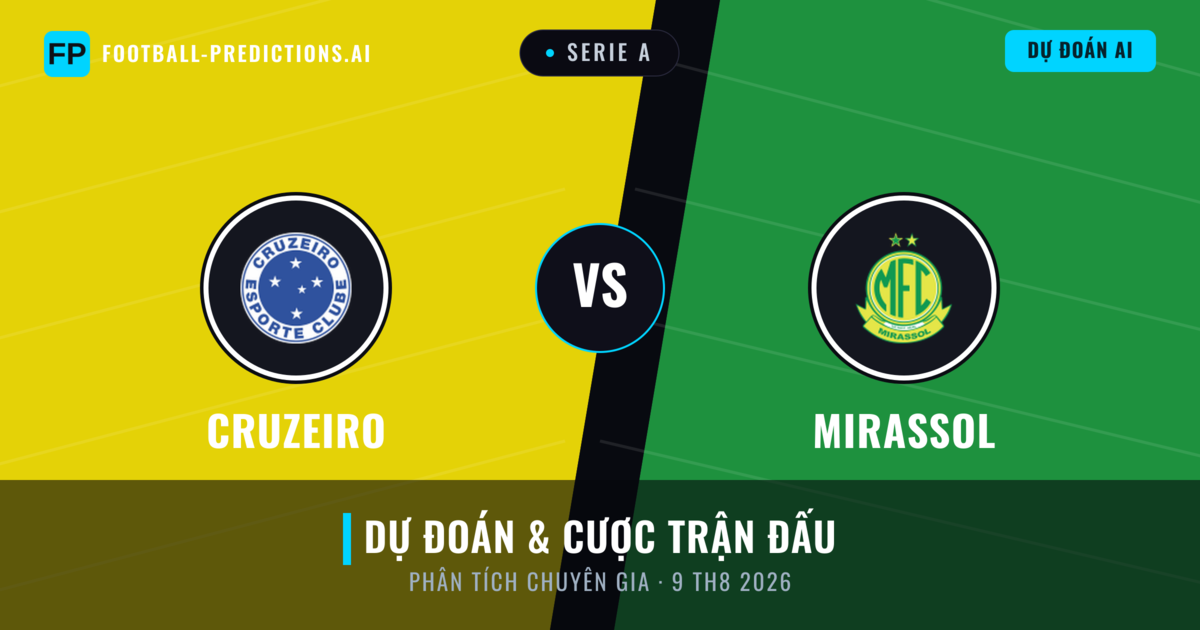 Cruzeiro vs Mirassol — dự đoán và xem trước trận đấu