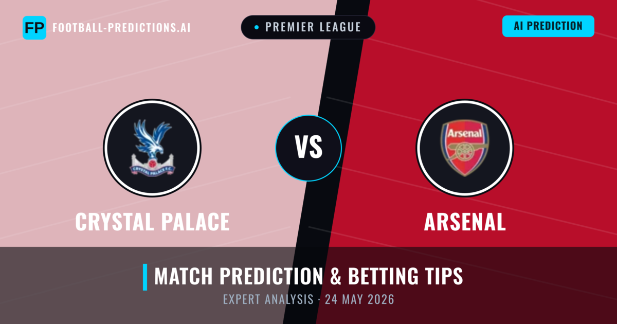 Crystal Palace vs Arsenal — match prediction & preview