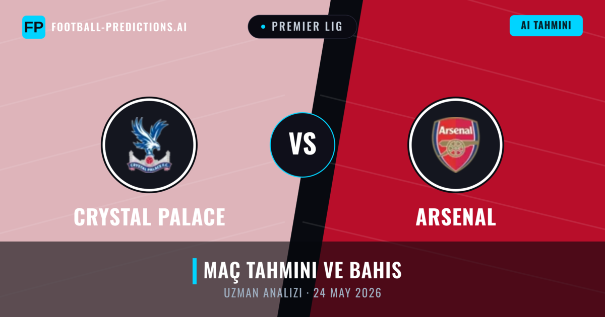 Crystal Palace - Arsenal — maç tahmini ve önizleme