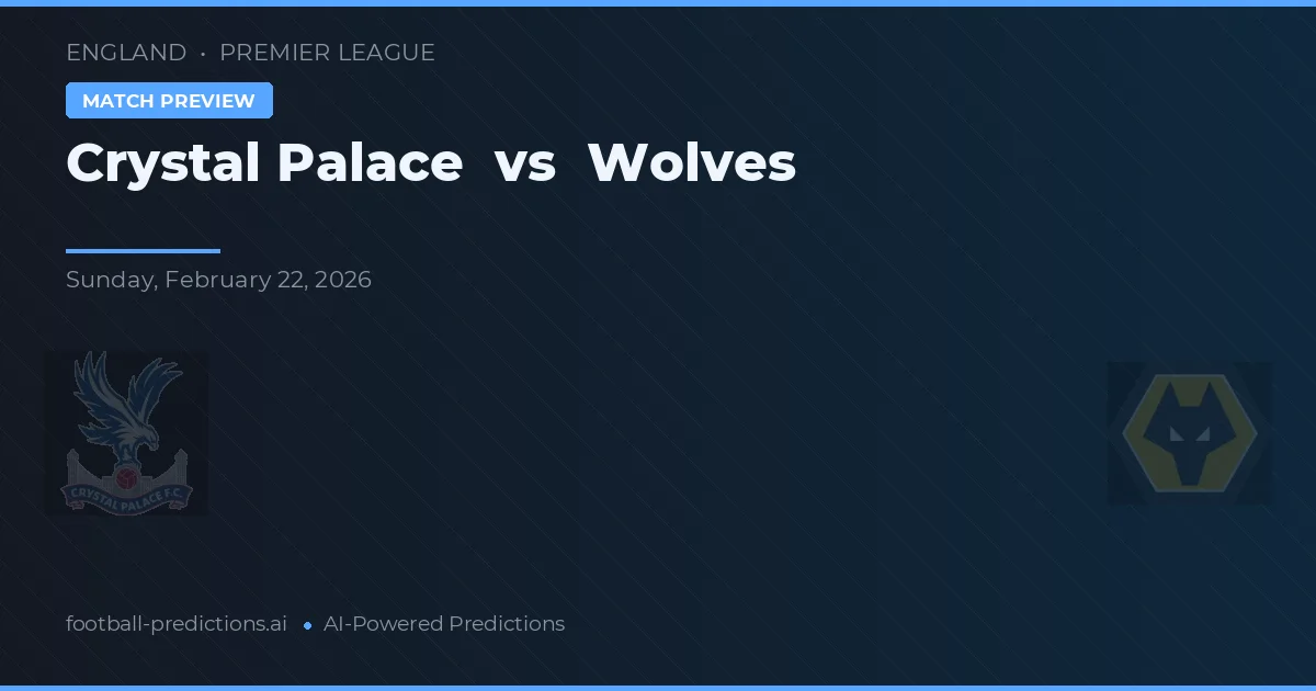 Crystal Palace vs Wolves — pronostico e anteprima del match