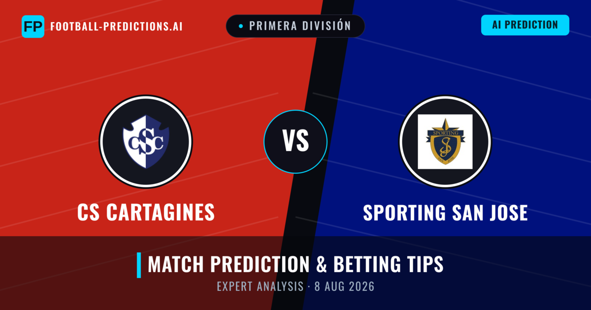 CS Cartagines vs Sporting San Jose — match prediction & preview