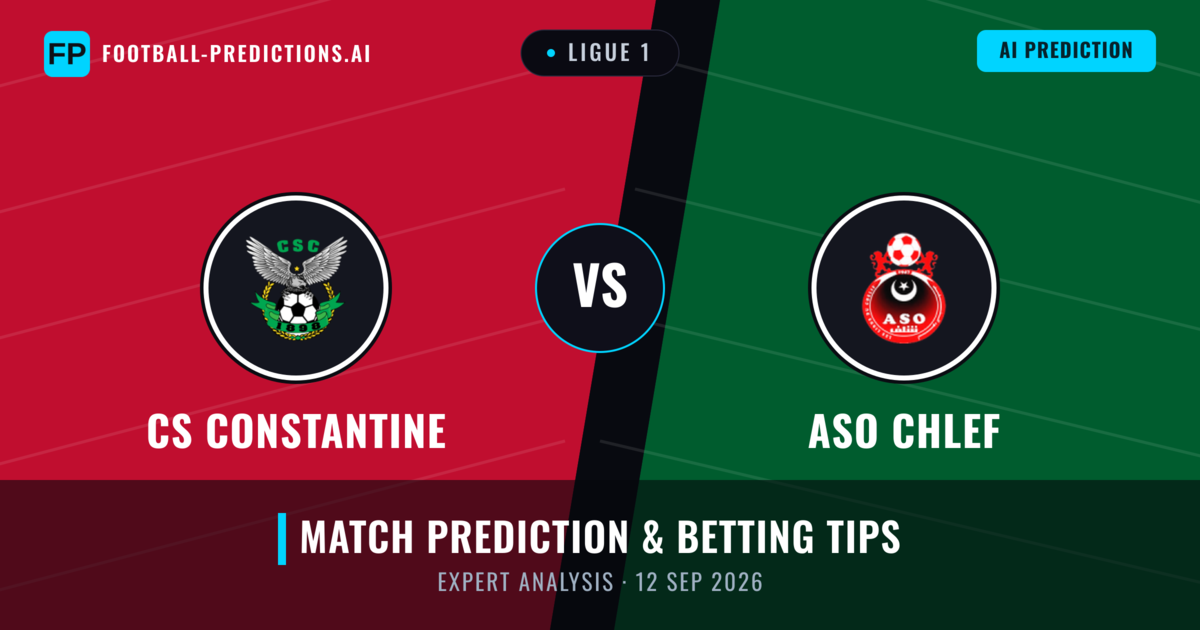 CS Constantine vs ASO Chlef — match prediction & preview