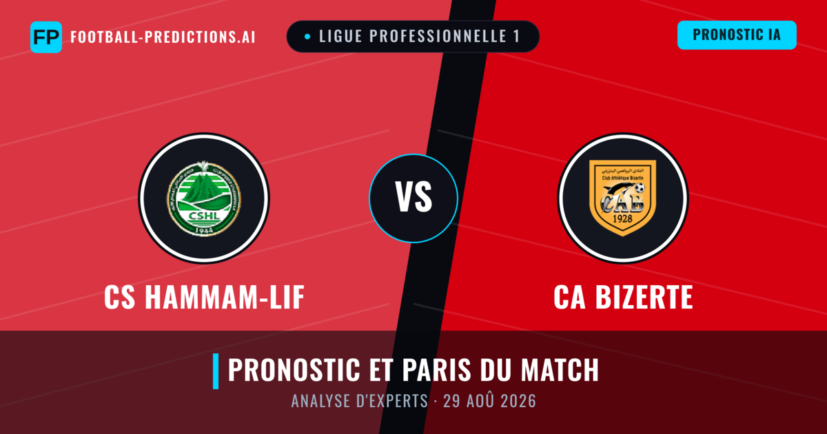 CS Hammam-Lif vs CA Bizerte — pronostic et avant-match