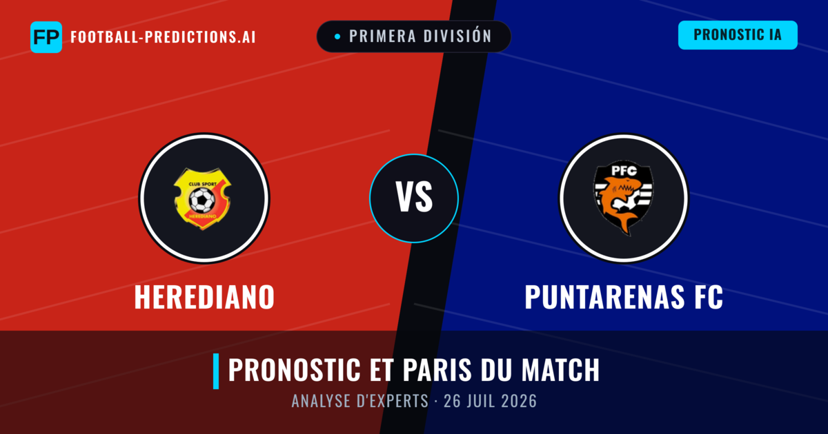 Herediano vs Puntarenas FC — pronostic et avant-match