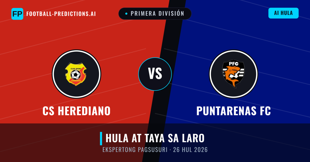 CS Herediano vs Puntarenas FC — hula at preview ng laban