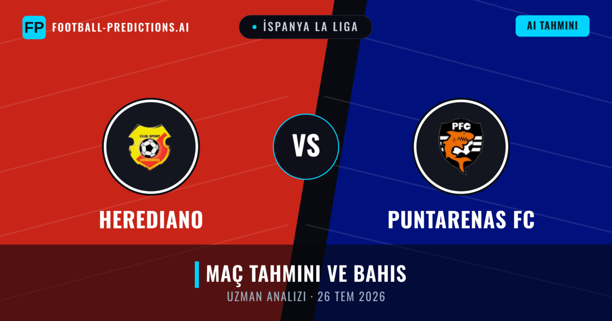 Herediano - Puntarenas FC — maç tahmini ve önizleme
