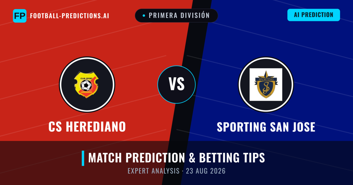 CS Herediano vs Sporting San Jose — match prediction & preview