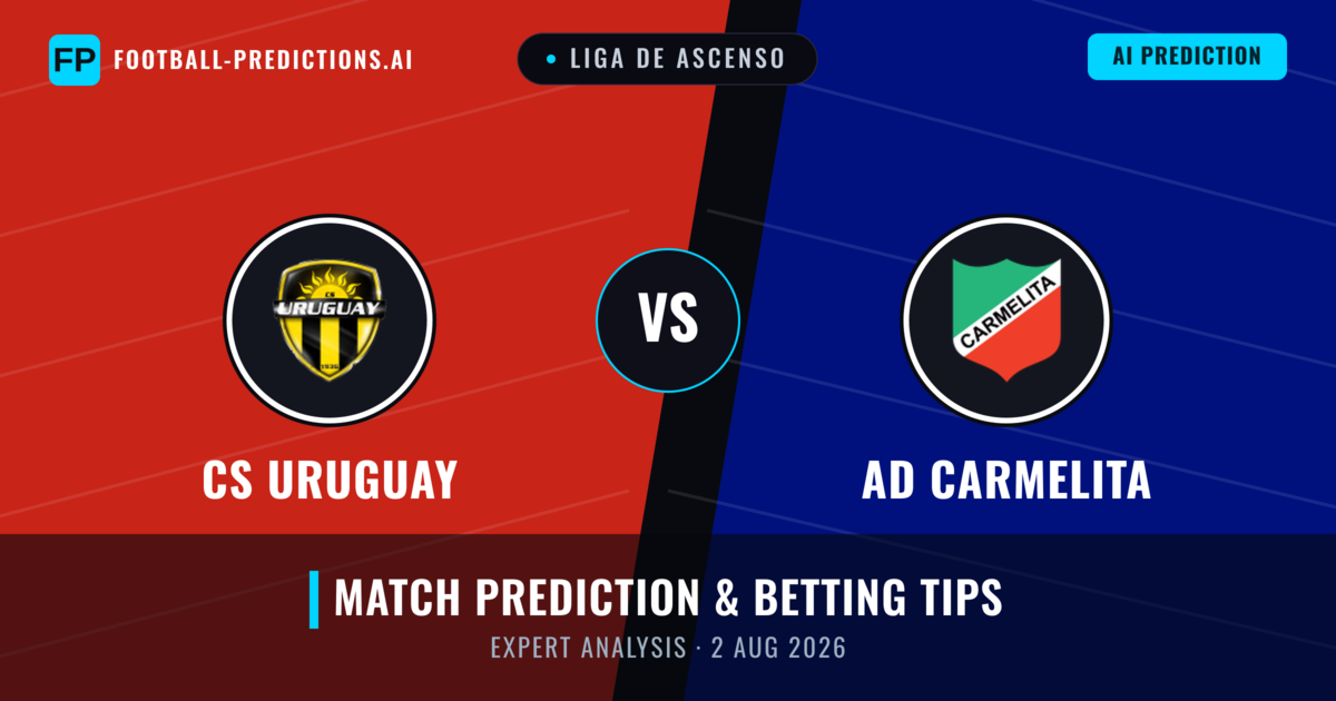 CS Uruguay vs AD Carmelita — match prediction & preview