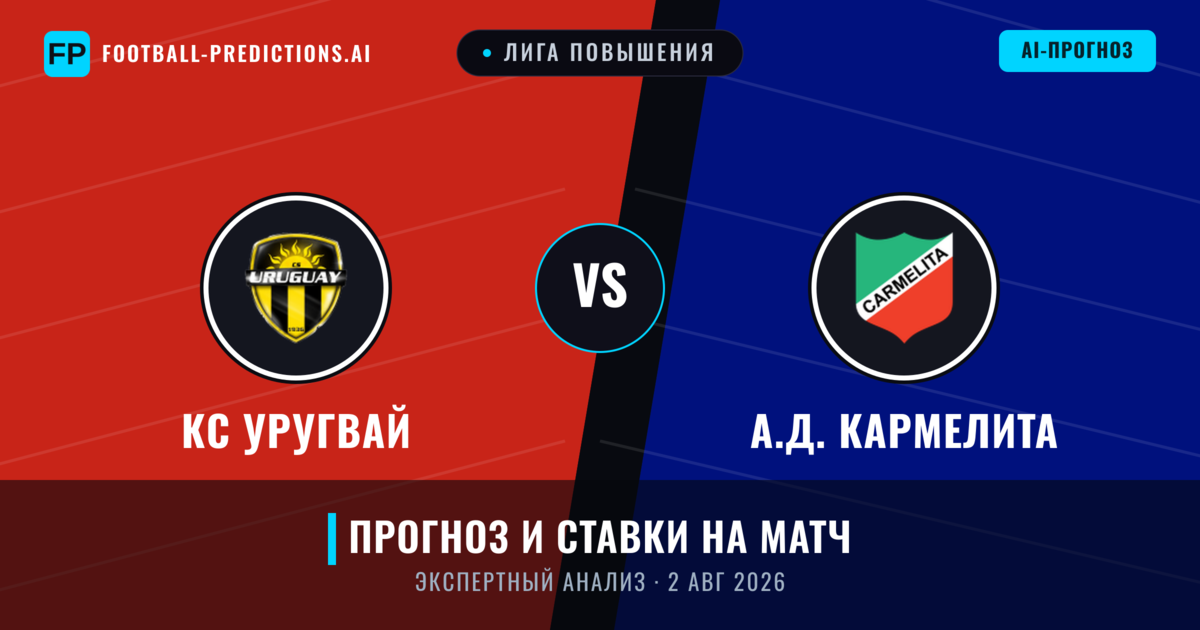 КС Уругвай – А.Д. Кармелита — прогноз и превью матча