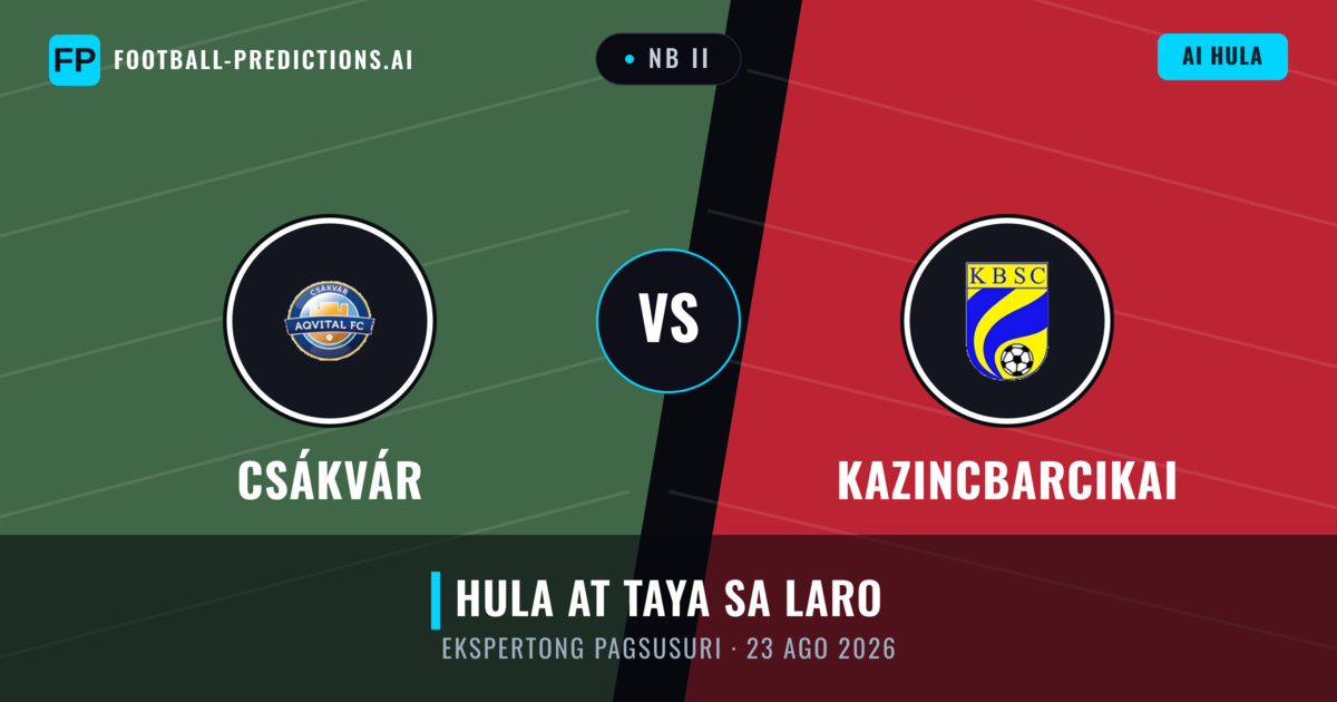 Csákvár vs Kazincbarcikai — hula at preview ng laban