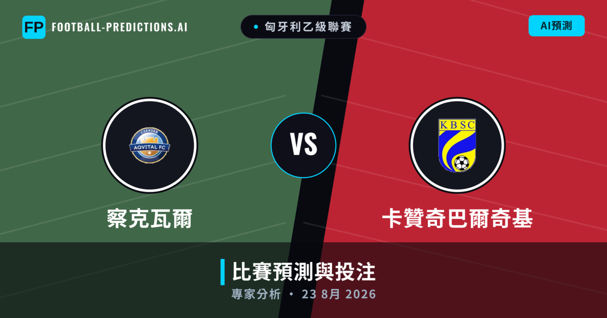 察克瓦爾 vs 卡贊奇巴爾奇基 — 比赛预测和前瞻