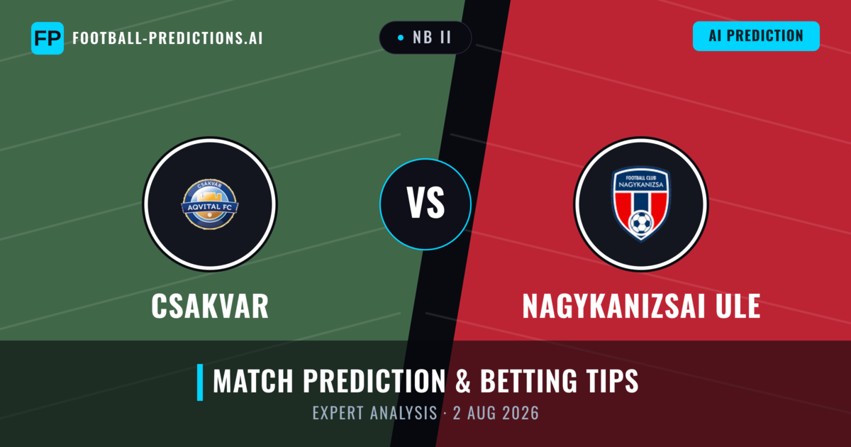 Csakvar vs Nagykanizsai ULE — match prediction & preview