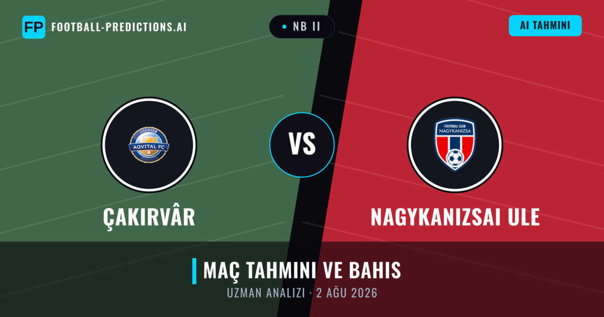 Çakırvâr - Nagykanizsai ULE — maç tahmini ve önizleme