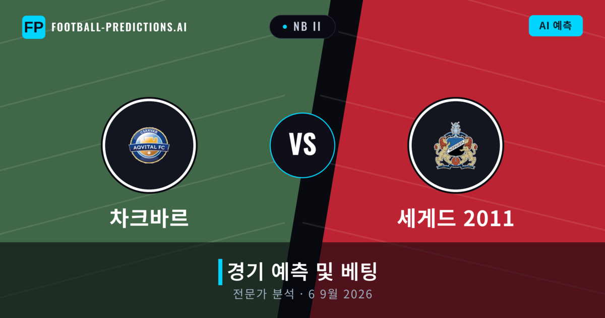 차크바르 대 세게드 2011 — 경기 예측 및 프리뷰