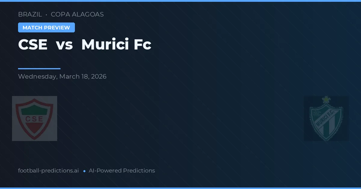CSE vs Murici FC — pronostic et avant-match