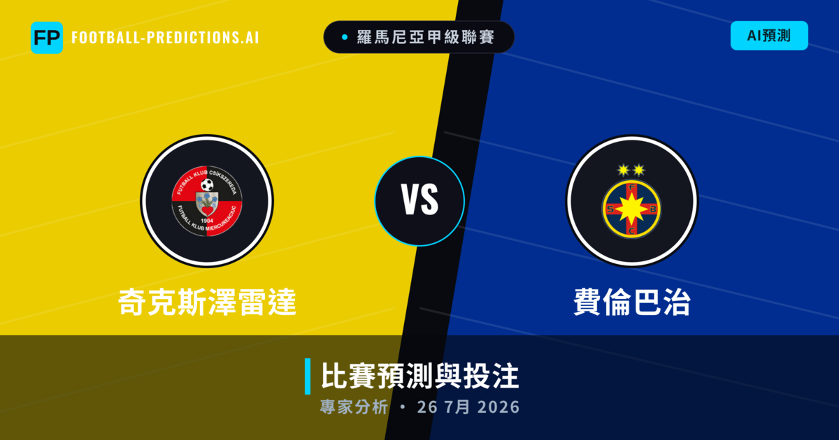 奇克斯澤雷達 vs 費倫巴治 — 比赛预测和前瞻