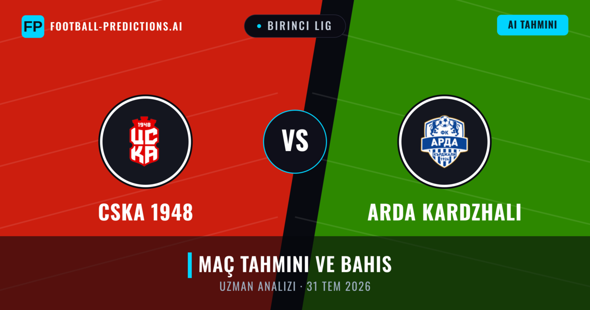 CSKA 1948 - Arda Kardzhali — maç tahmini ve önizleme