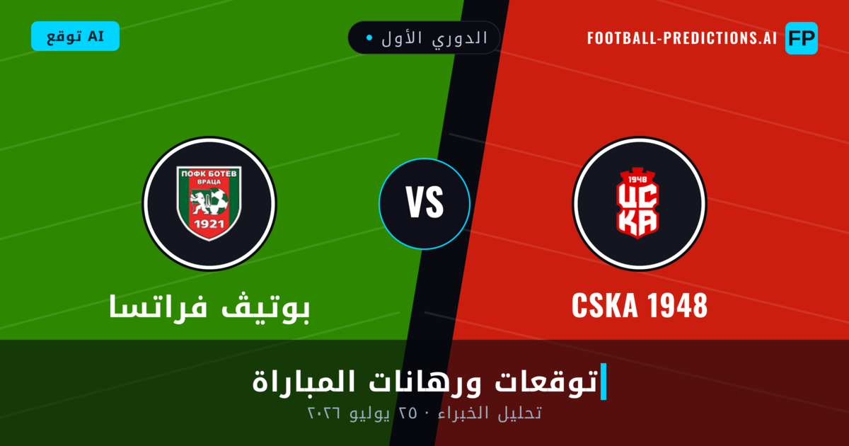 CSKA 1948 ضد بوتيڤ فراتسا — توقعات ومعاينة المباراة