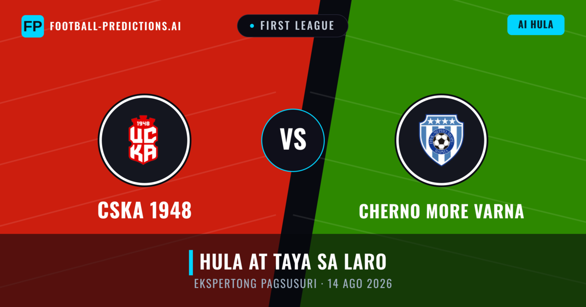 CSKA 1948 vs Cherno More Varna — hula at preview ng laban
