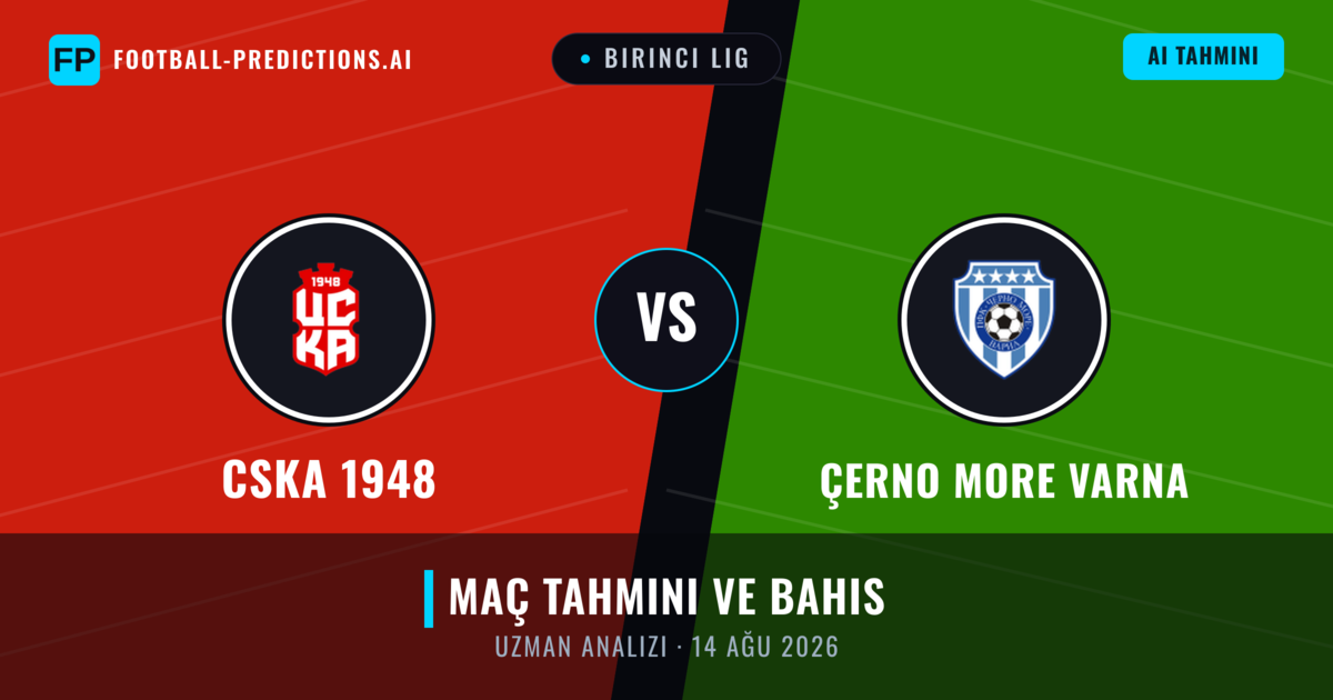 CSKA 1948 - Çerno More Varna — maç tahmini ve önizleme