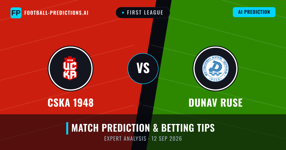 CSKA 1948 vs Dunav Ruse — match prediction & preview