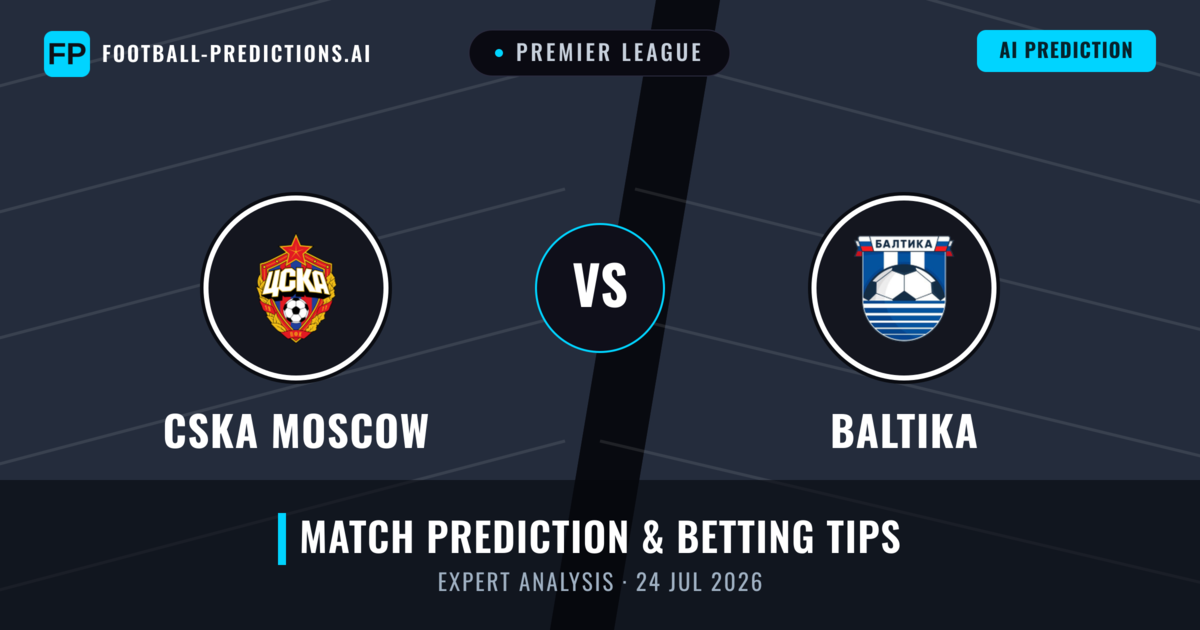 CSKA Moscow vs Baltika — match prediction & preview