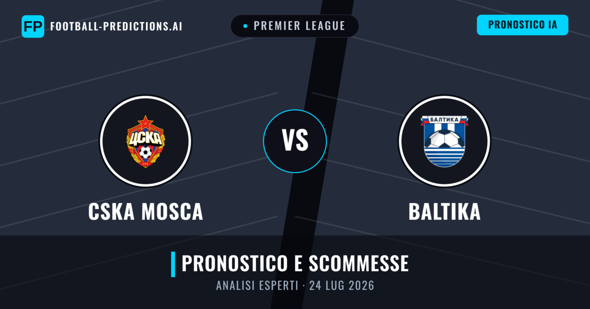 CSKA Mosca vs Baltika — pronostico e anteprima del match