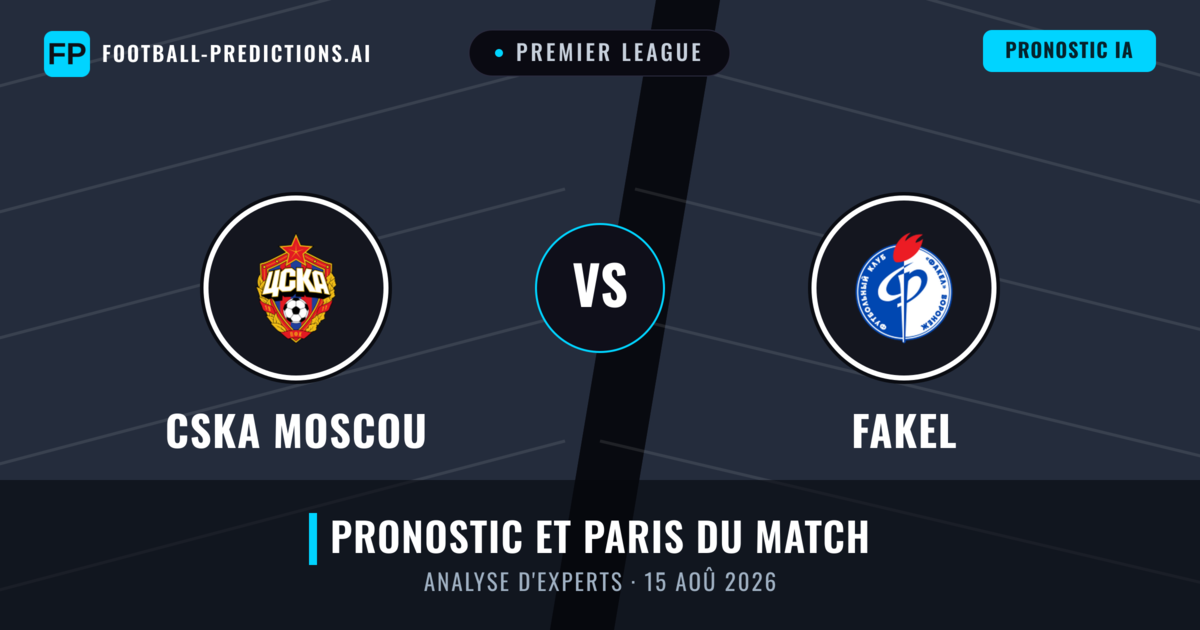 CSKA Moscou vs Fakel — pronostic et avant-match