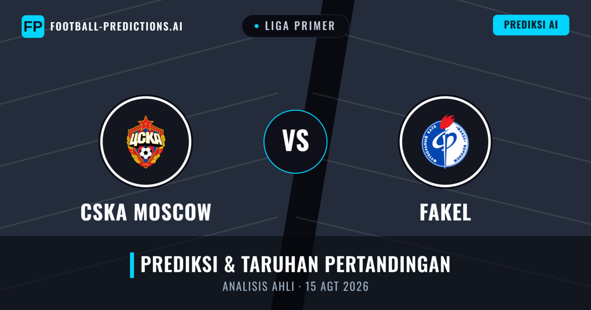CSKA Moskwa vs Fakel — prediksi dan pratinjau pertandingan