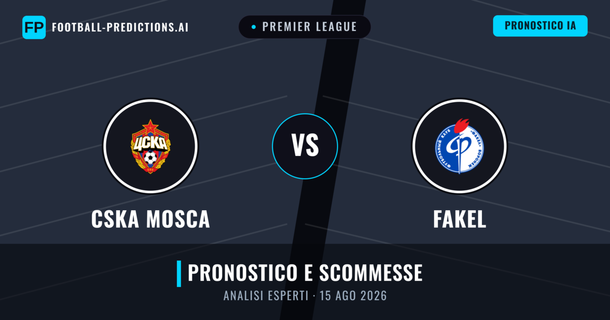 CSKA Mosca vs Fakel — pronostico e anteprima del match