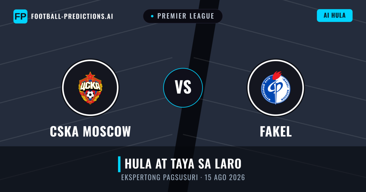 CSKA Moscow vs Fakel — hula at preview ng laban