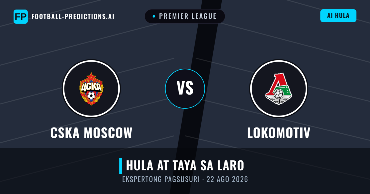 CSKA Moscow vs Lokomotiv — hula at preview ng laban