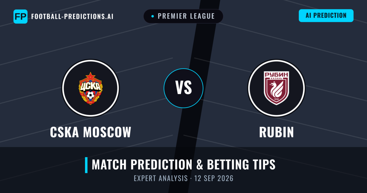 CSKA Moscow vs Rubin — match prediction & preview