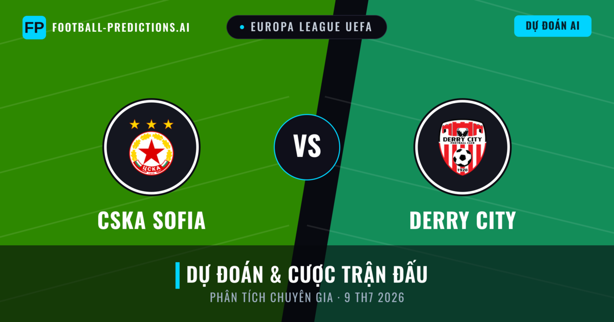 CSKA Sofia vs Derry City — dự đoán và xem trước trận đấu