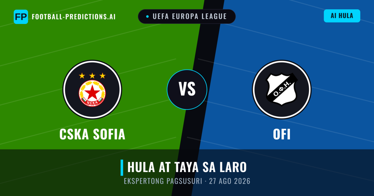 CSKA Sofia vs OFI — hula at preview ng laban