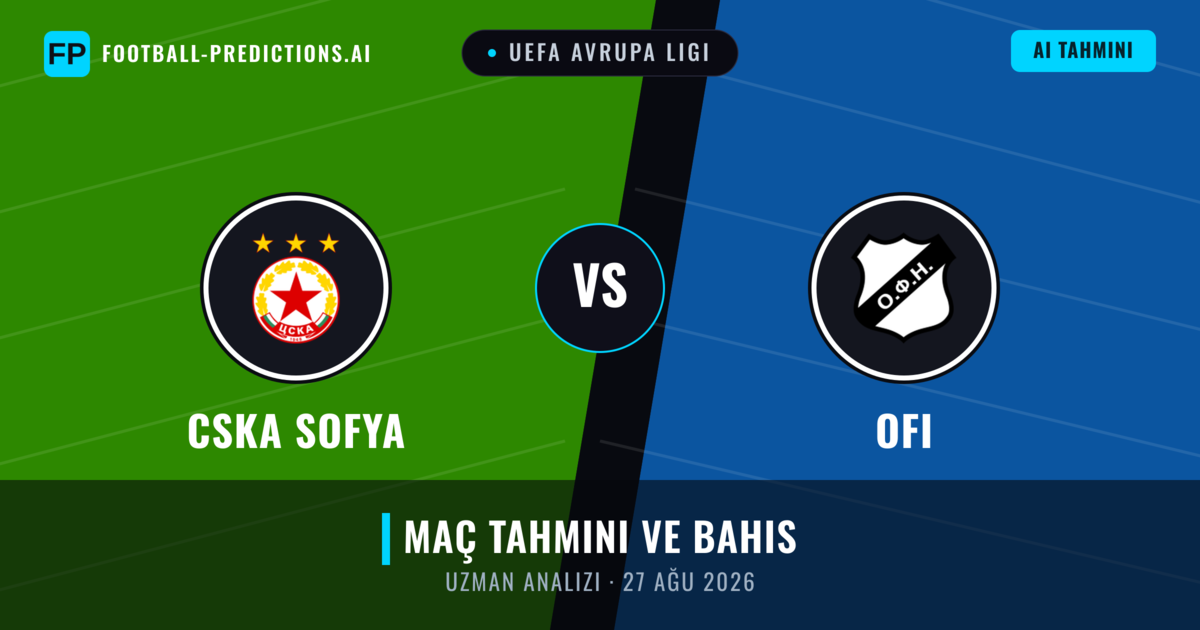 CSKA Sofya - OFI — maç tahmini ve önizleme