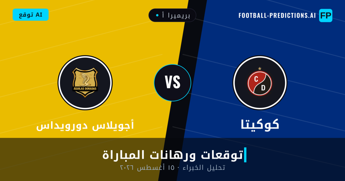 كوكيتا ضد أجويلاس دورويداس — توقعات ومعاينة المباراة