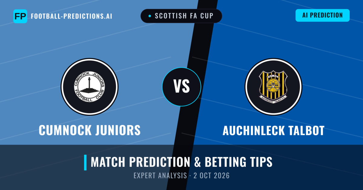 Cumnock Juniors vs Auchinleck Talbot — match prediction & preview