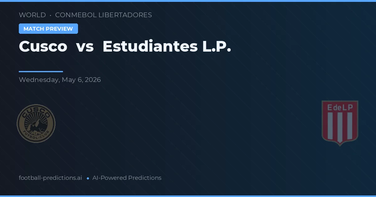 كوسكو vs Estudiantes L.P. preview