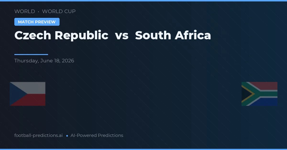 Ceko vs South Africa — prediksi dan pratinjau pertandingan