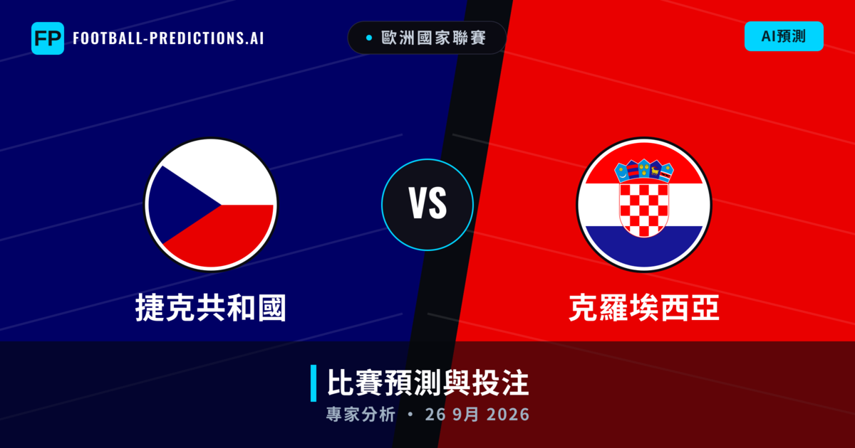 捷克共和國 vs 克羅埃西亞 — 比赛预测和前瞻