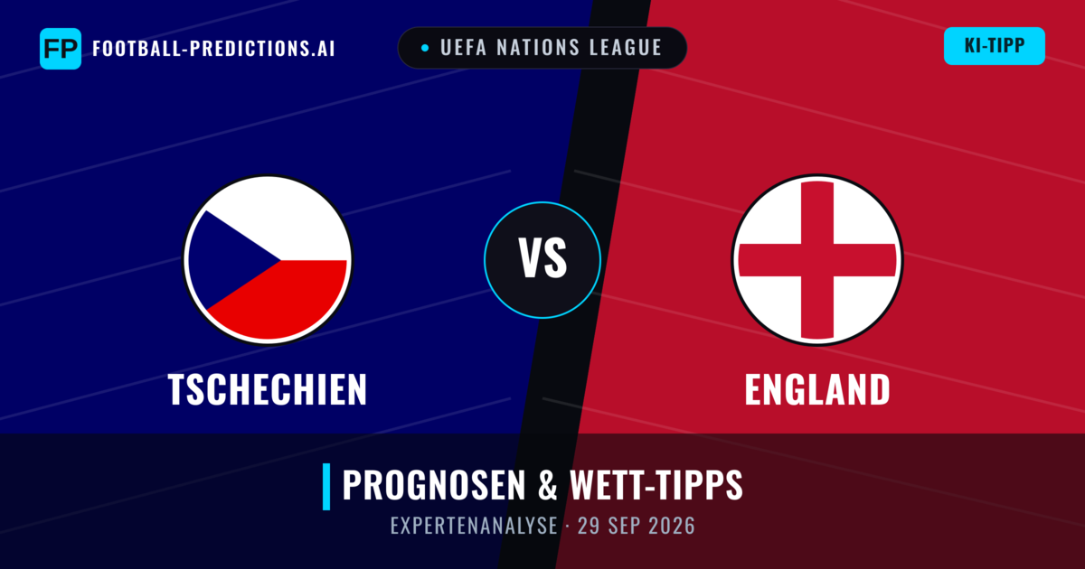 Tschechien vs England — Prognose und Spielvorschau